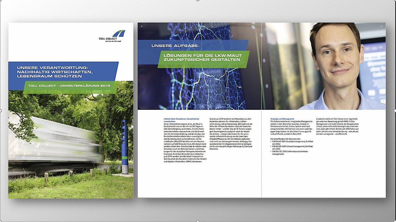 Toll Collect Veröffentlicht Erste Gestaltete Umwelterklärung Mit Spiessconsult 4634