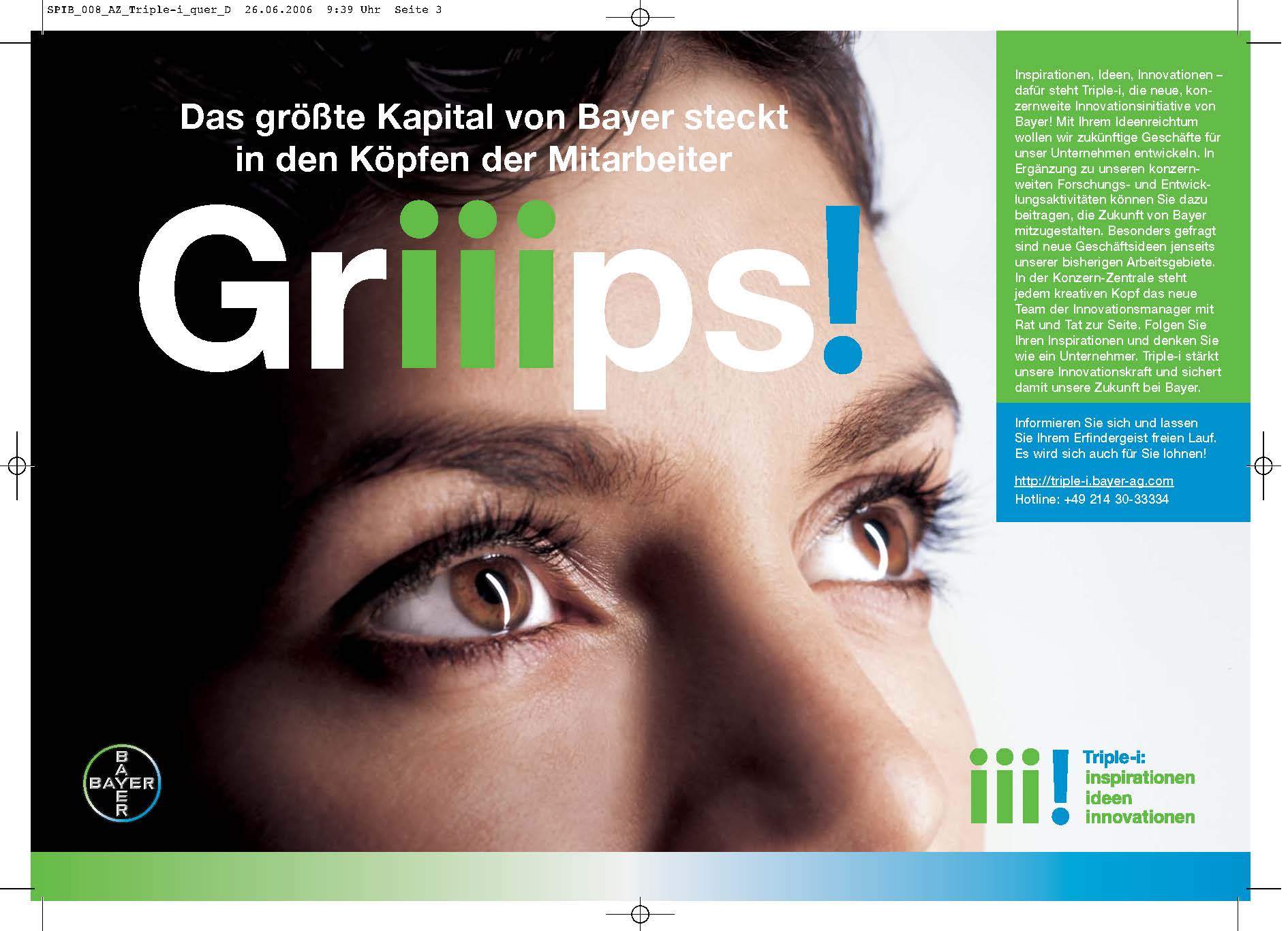 References Integrated Internal Communication Bayer Triple I Spiessconsult